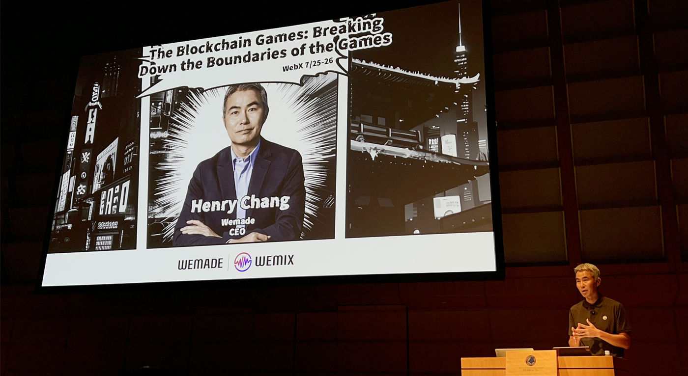 Wemade CEO outlines blockchain gaming vision at WebX, Asia’s largest web3 conference