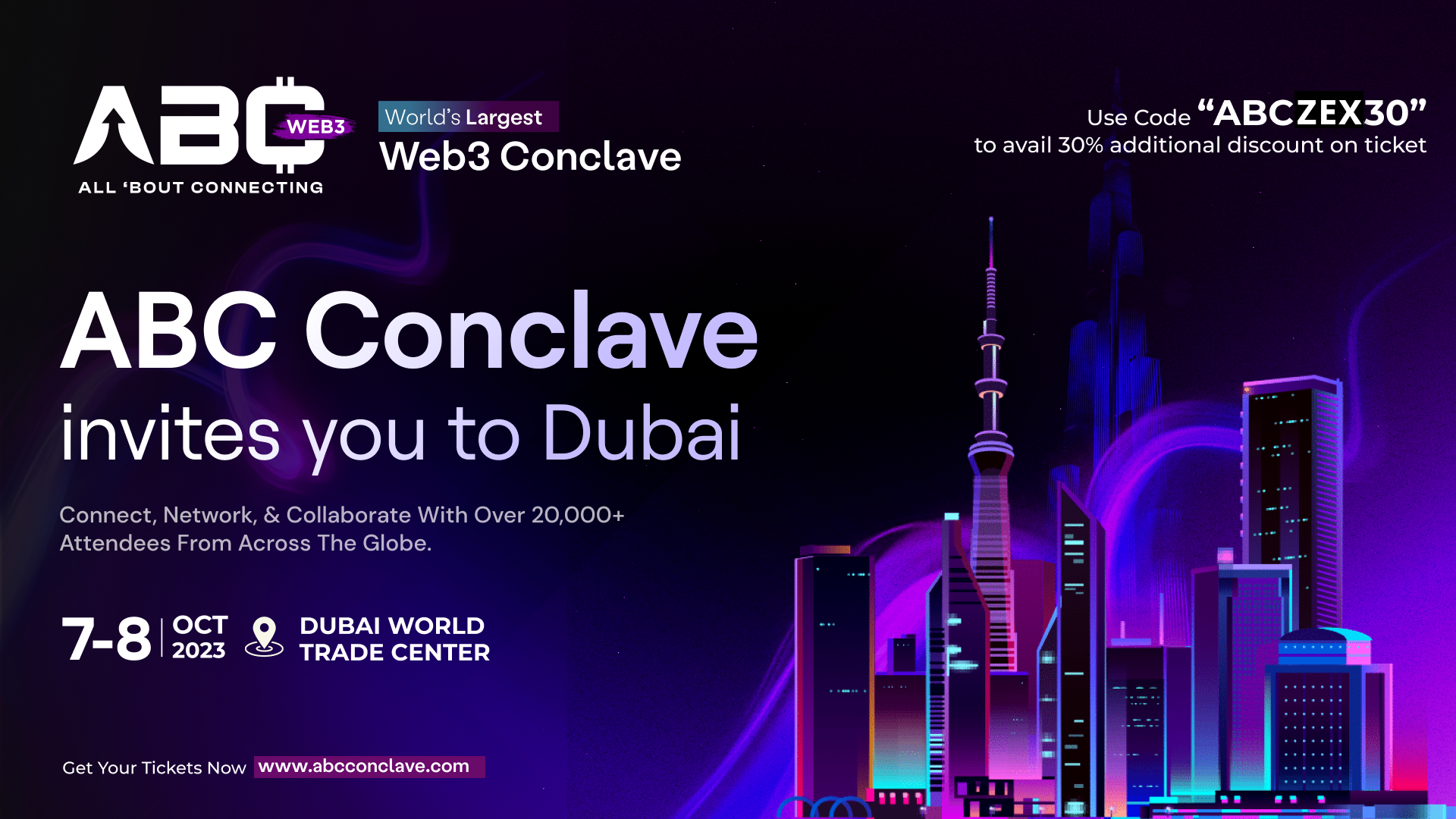 Dubai to Witness World’s Largest Web3 Conference: ABC Conclave to Unite Global Web3 Pioneers in Dubai World Trade Centre
