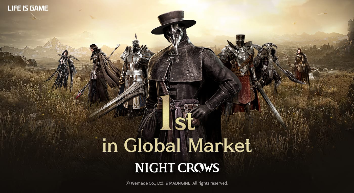 Wemade’s Night Crows Achieves Record-Breaking $10 Million In Global Sales Within Three Days Of Launch