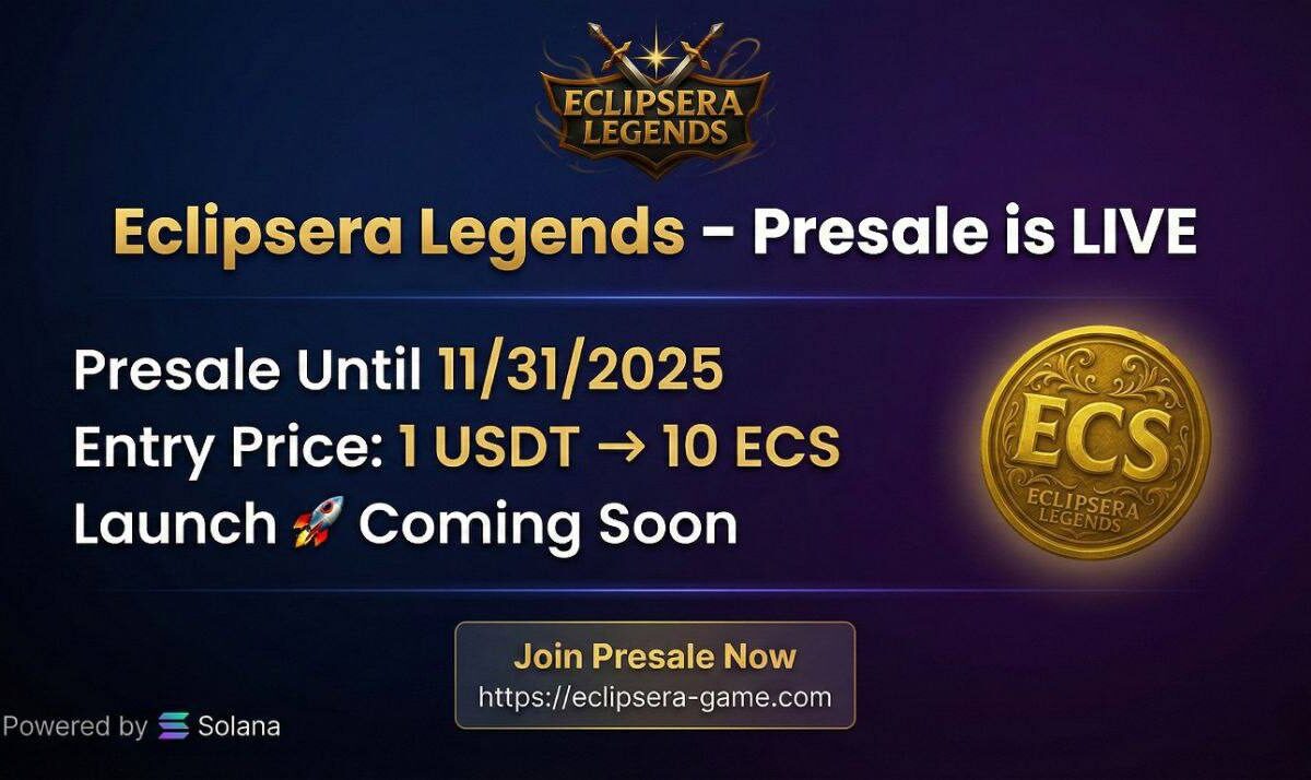 Eclipsera Legends Launches ECS Token Presale on Solana