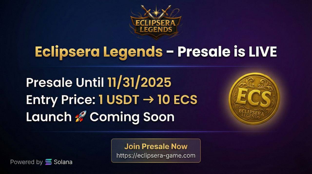 Eclipsera Legends Launches ECS Token Presale on Solana